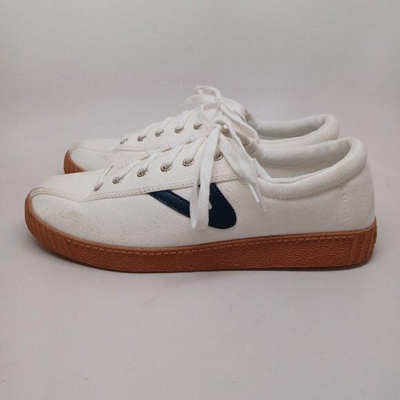 Tretorn Sneakers Nyliteplus White Canvas Lace Up Womens 9 - Picture 2 of 13